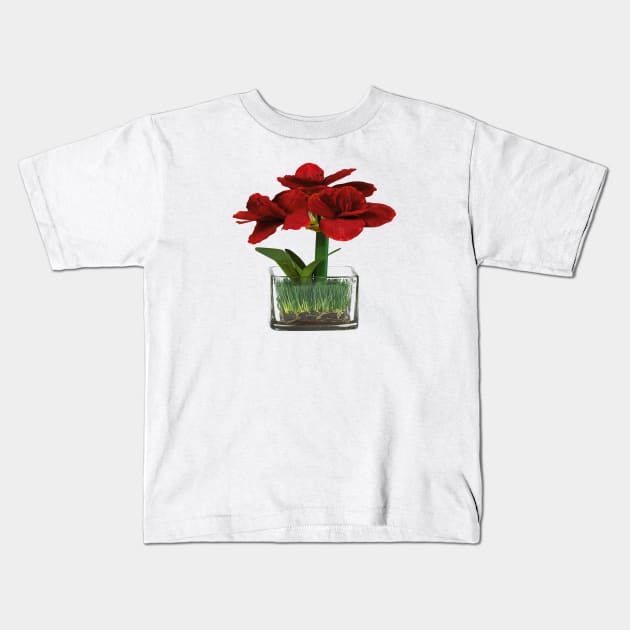 flower vase Kids T-Shirt by iambolders